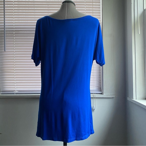GREENAPPLE Women's Royal Blue Effel Tower Embelished Tunic Size - Picture 3 of 10